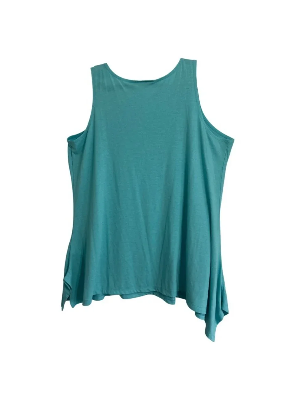 Logo Lounge Turquoise Sleeveless Asymetric Tunic Tank With Pocket US XL - Picture 3 of 13